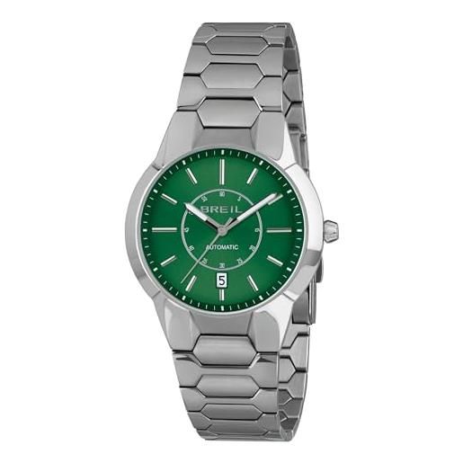 Breil Orologio Uomo Finder TW1958: Cassa In Acciaio 43mm, Quadrante Argento Con Piccolo Secondo, Cinturino In Pelle Grigia. Movimento Quarzo.