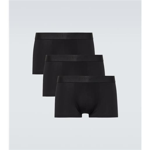 Sunspel set di 3 boxer in misto cotone