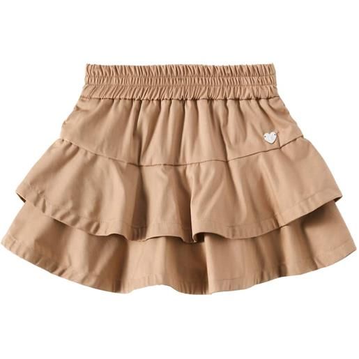 Monnalisa top in misto cotone con volant