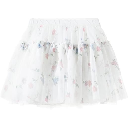 Monnalisa gonna in tulle con stampa floreale
