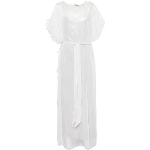 Baruni abito coreopsis lungo - bianco