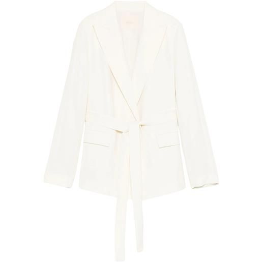 TWINSET blazer in crêpe con cintura