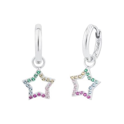 Teenie-Weenie Orecchini Per Bambine In Argento 925 – Modello Fragola Smaltata | Gioielli Da Regalo Made In Germany, Ipoallergenici, Senza Nichel