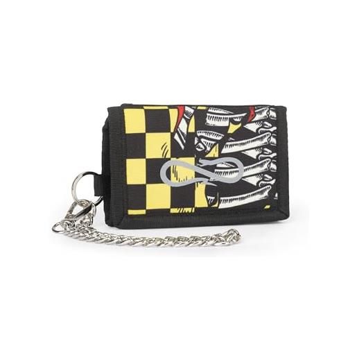 Franco Cosimo Panini propaganda - portafoglio ufficiale propaganda, con pratica chiusura in velcro, tasca esterna, scomparti interni, anello portachiavi e catena per aggancio ai pantaloni, idea regalo ragazzi