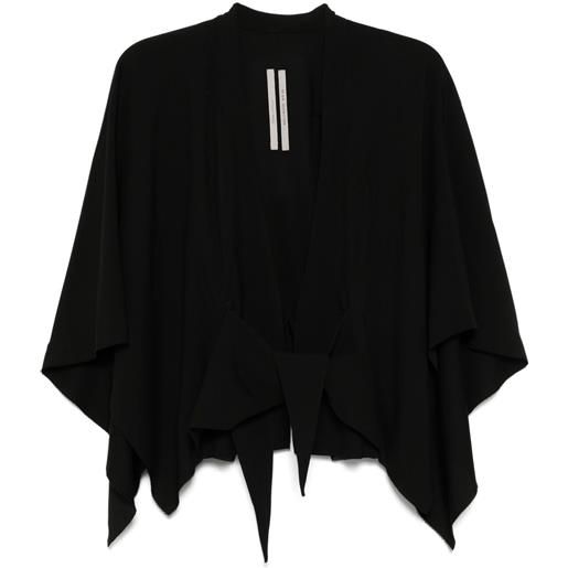 Rick Owens giacca con mezza luna - nero