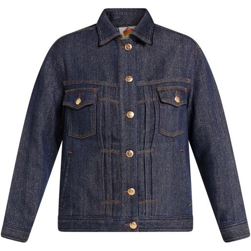 FARM Rio giacca denim shine - blu