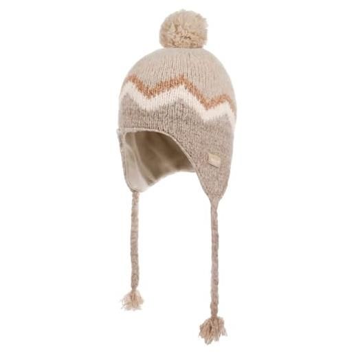 Barts berretto peruviano lotey beanie lavorato a maglia taglia unica - beige