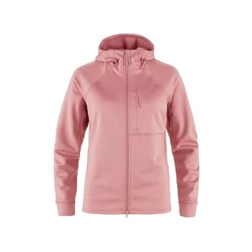 Fjällräven fjallraven 14600184-614 abisko grid fleece hoodie w maglia lunga donna patina green taglia l