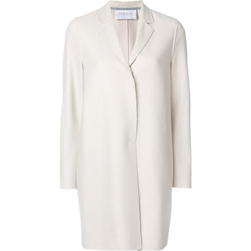 Harris Wharf London cappotto con chiusura nascosta - toni neutri