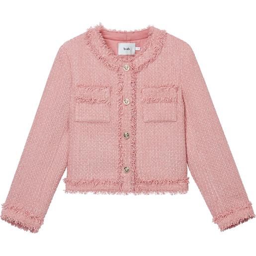 b+ab giacca in tweed - rosa