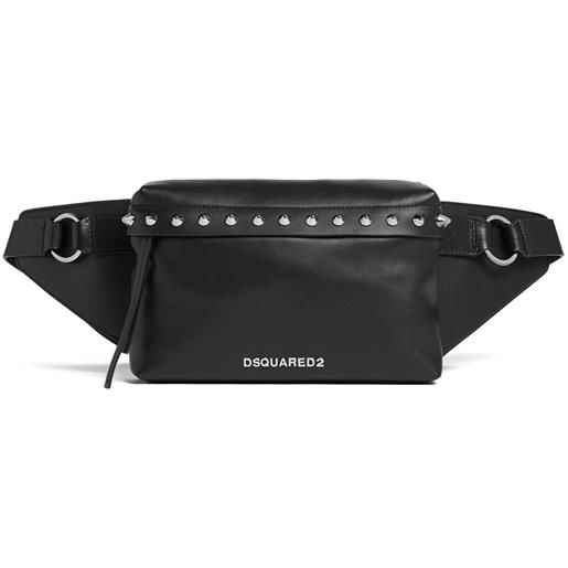 DSQUARED2 marsupio con borchie - nero