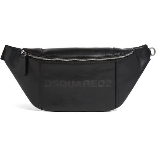 DSQUARED2 marsupio in pelle - nero