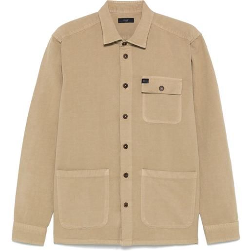 Fay giacca-camicia con bottoni - toni neutri