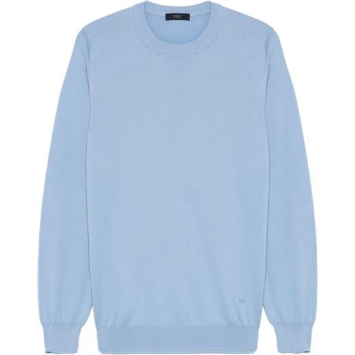 Fay maglione in cotone - blu