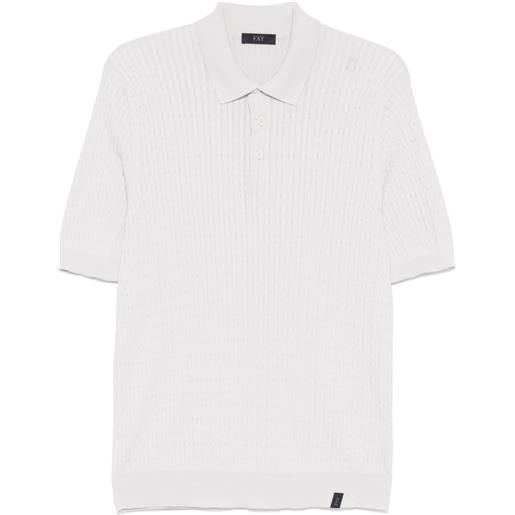 Fay polo intrecciata - grigio