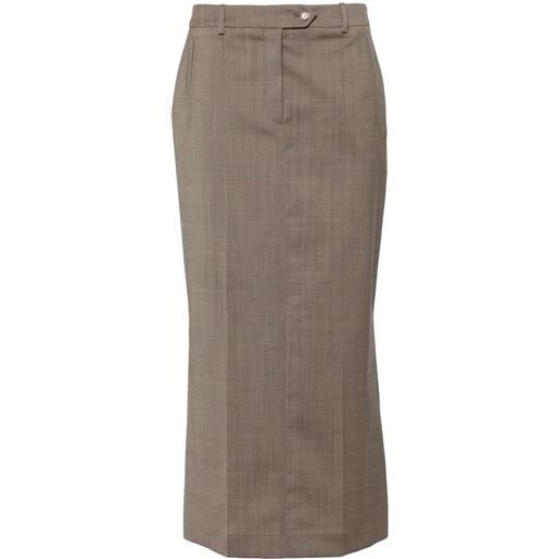 BOSS gonna a matita sartoriale - marrone