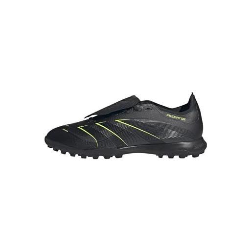 adidas unisex league fold-over tongue turf football boots, core black/carbon/lucid lemon, 44 2/3 eu