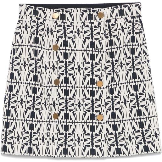 Max Mara minigonna rock - blu