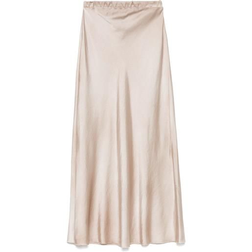 Avant Toi gonna midi in raso - toni neutri