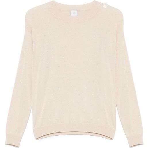 Eleventy maglione con paillettes - toni neutri