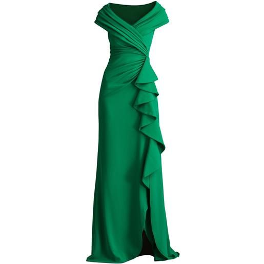 Tadashi Shoji abito da sera talise - verde