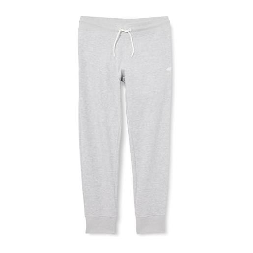 4F trousers cas f474 pantaloni, cold light grey melange, l donna