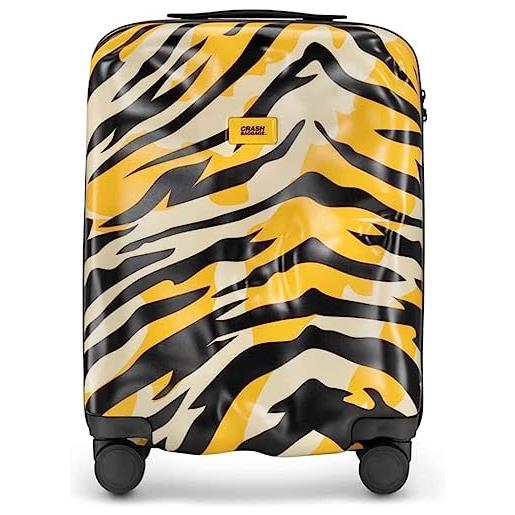CRASH BAGGAGE icon set | 3 trolley rigidi da viaggio (s + m + l) valigie di design italiano con chiusura tsa e 4 ruote girevoli easy life kit in omaggio 3 custodie per valigia (3 pezzi) tiger camo