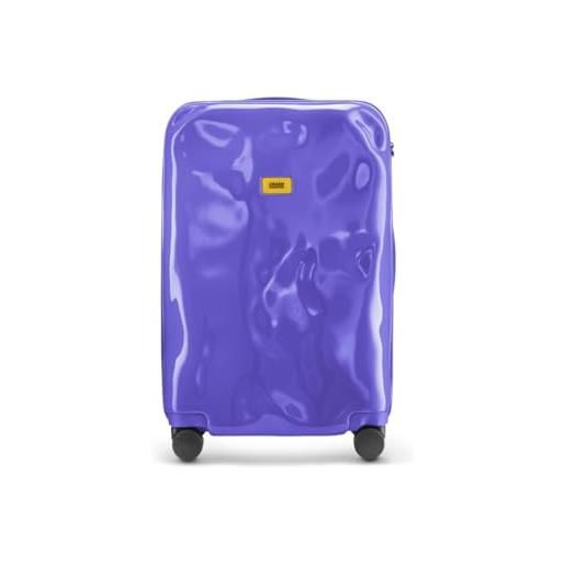 CRASH BAGGAGE icon medium | trolley rigido valigia da viaggio (68x45x26 cm) design italiano 65 l capacità 4 ruote girevoli 100% in policarbonato chiusura a combinazione lavanda (m)