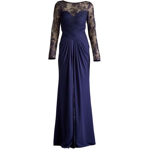 Tadashi Shoji abito da sera ravina - blu