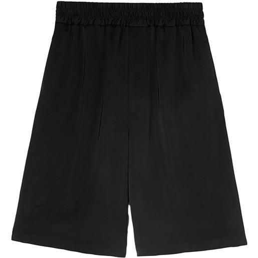 Jil Sander shorts a vita alta - nero
