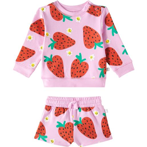 Stella McCartney Kids baby - felpa e shorts sportivi in cotone