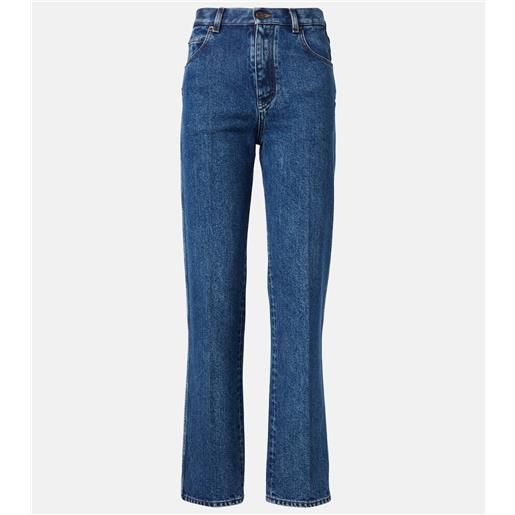 Loro Piana jeans regular in misto seta