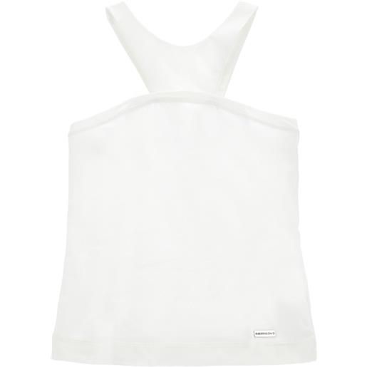 Monnalisa canotta cotone organico con cut out