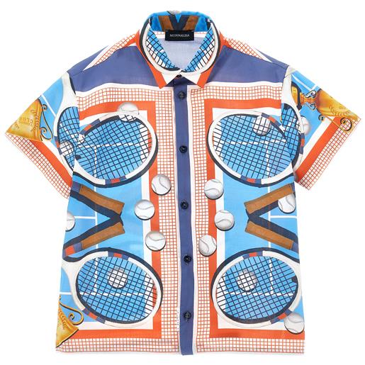 Monnalisa camicia popeline stampata