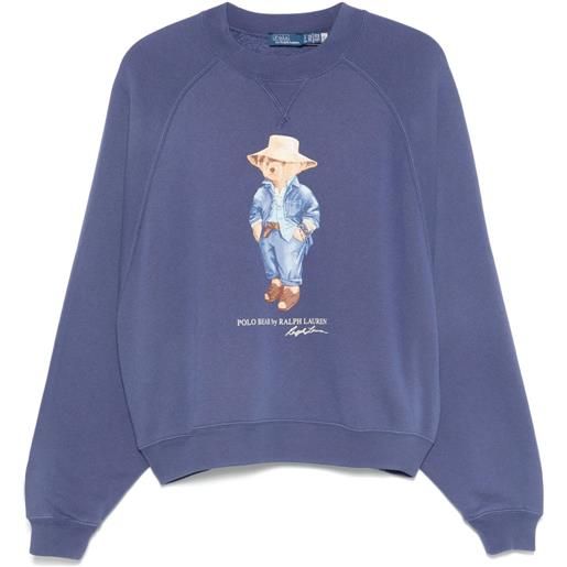 Polo Ralph Lauren felpa con motivo polo bear - blu