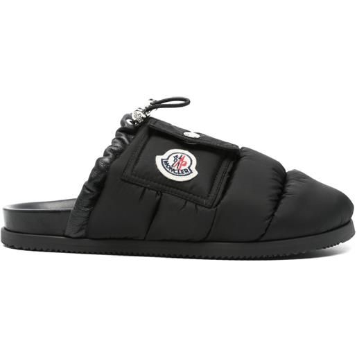 Moncler slippers mon pocket - nero