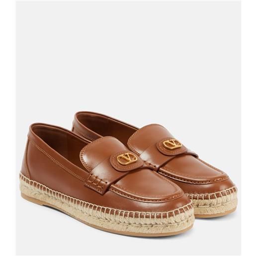 Valentino Garavani espadrillas vlogo signature in pelle
