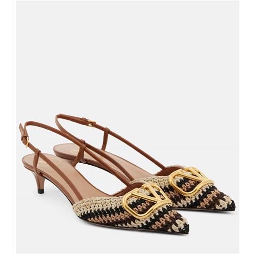 Valentino Garavani pumps slingback vlogo signature 40 in crochet