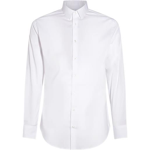 Giorgio Armani camicia in popeline - bianco