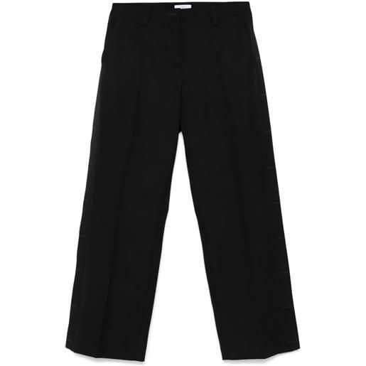 Off-White pantaloni a gamba ampia - nero