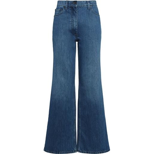 THE ROW jeans larghi eglitta in denim di cotone