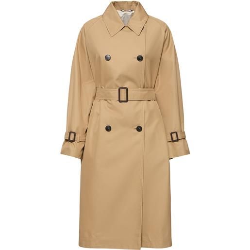 WEEKEND MAX MARA trench reversibile canasta in gabardina