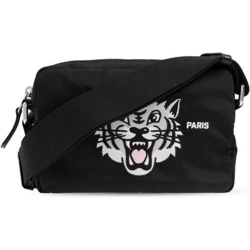 Kenzo borsa a spalla con stampa - nero