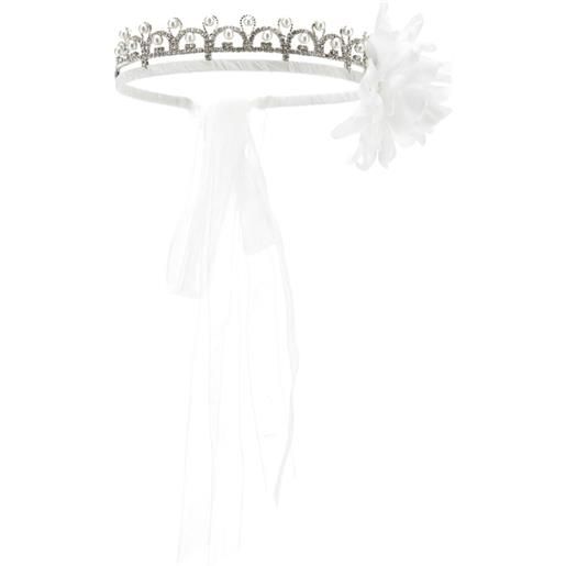 Monnalisa tiara con perle e fiore