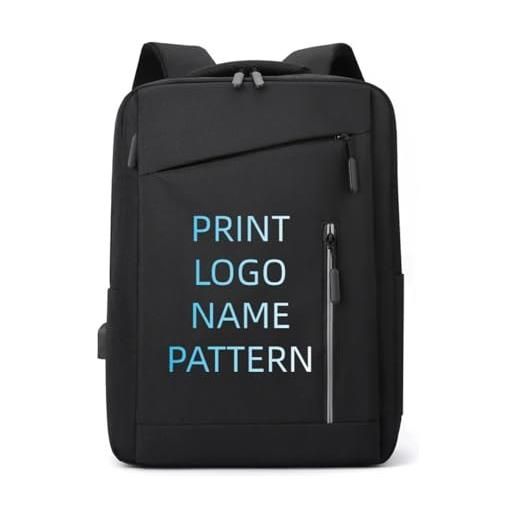 Generic zaino personalizzato stampa personalizzata con il tuo logo, foto, nome o motivo zaino scolastico casual per ragazzi e ragazze zaino da viaggio color1,41cm*14cm*30cm