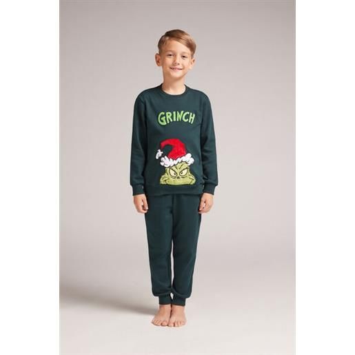 Intimissimi pigiama lungo bambino in cotone the grinch dr seuss™ verde