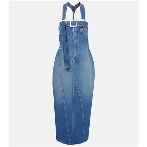 Jean Paul Gaultier abito lungo di jeans