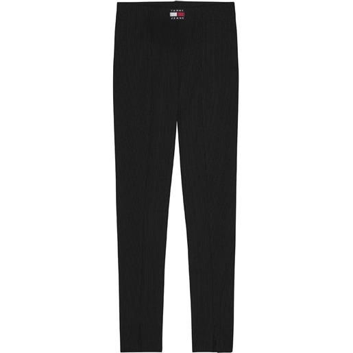 TOMMY JEANS leggings a coste con spacchi donna