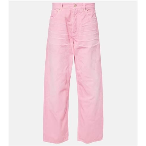 Balenciaga jeans a gamba larga e vita alta