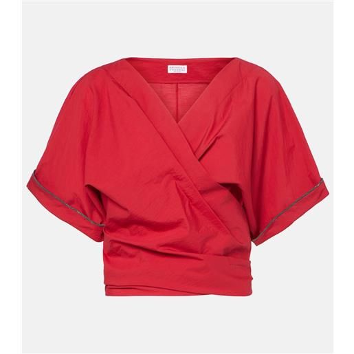 Brunello Cucinelli blusa in misto cotone
